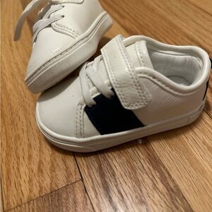Carter's White and Navy Kids Sneakers